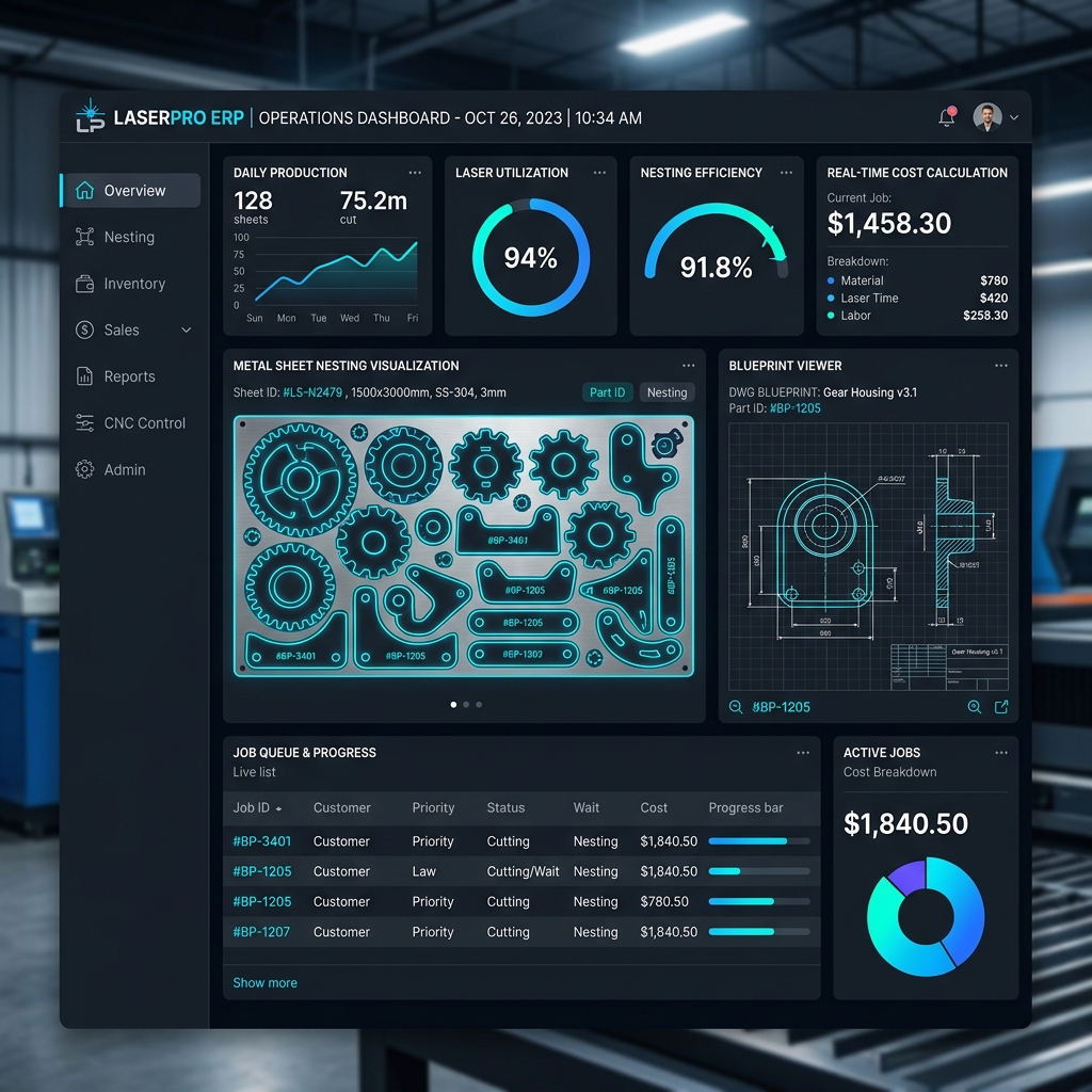 El Software Definitivo para Automatizar tu Fábrica de Corte Láser