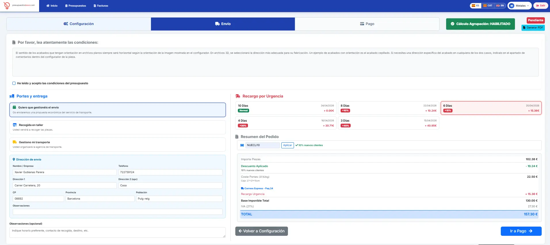 Gestión de clientes y proveedores